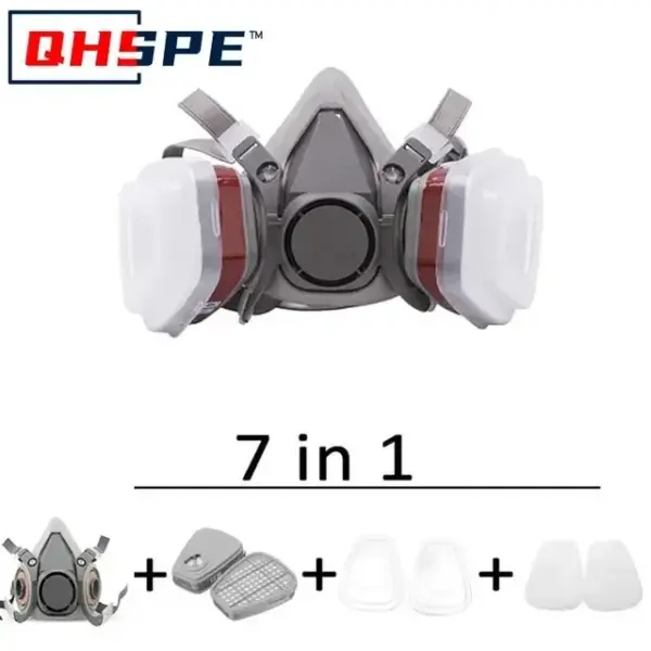 Reusable Half Face Respirator with Cotton Filter - Image 7