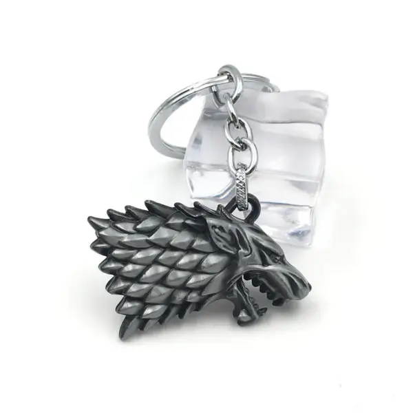 Retro Wolf Head Keychain Pendant for Gifts - Image 24