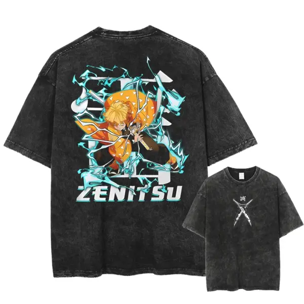 Men's Oversized Anime Graphic T-Shirt - Image 5