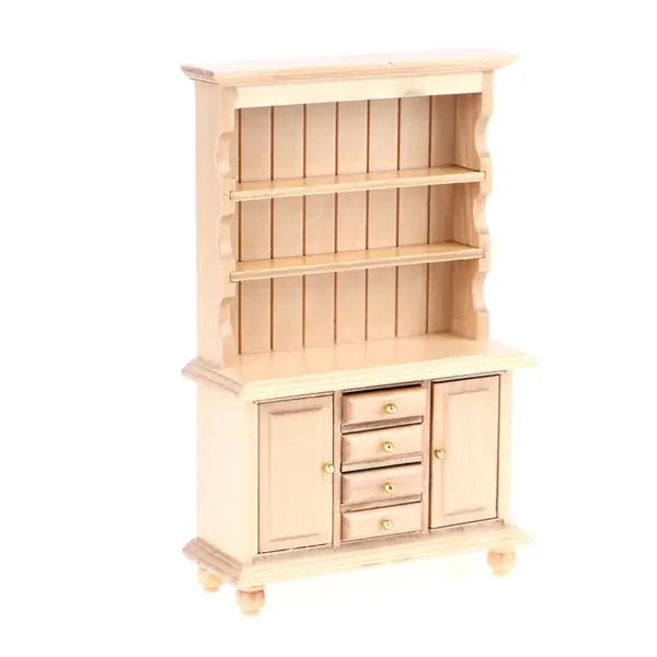 1:12 Scale Wooden Miniature Cabinet for Dollhouse - Image 14