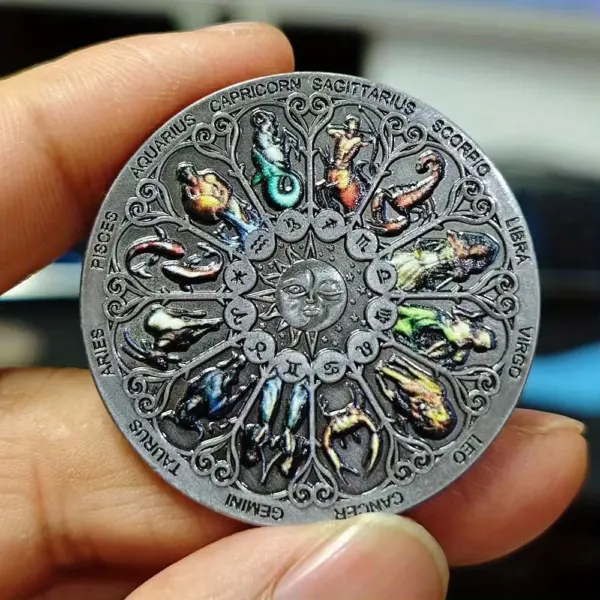 Zodiac Sign Commemorative Coin Collection - Image 6