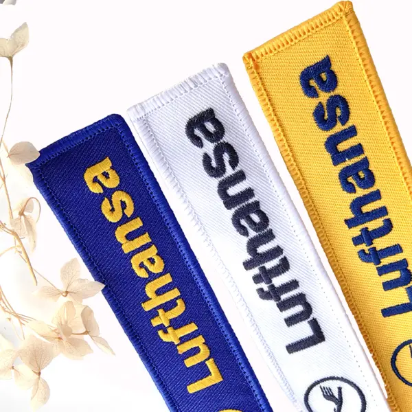 LUFTHANSA Double Sided Embroidery Keychain - Image 5