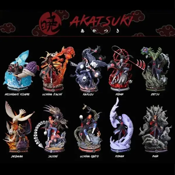 Anime Naruto Akatsuki PVC Action Figures Set - Image 3