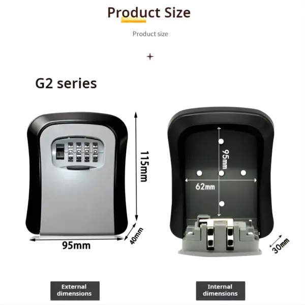 Wall Mounted Waterproof Key Keeper with Lock - Image 6