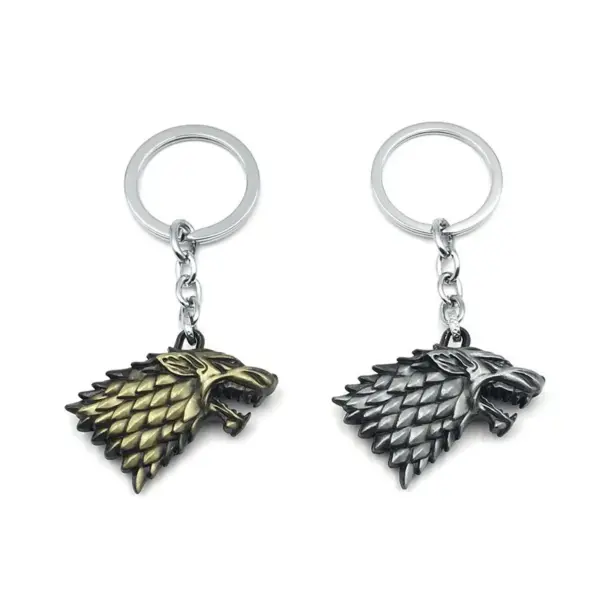 Retro Wolf Head Keychain Pendant for Gifts - Image 4