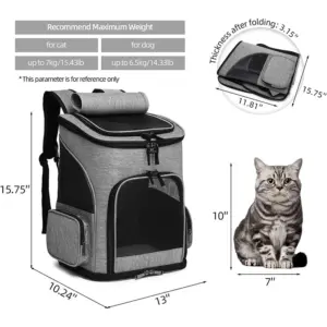 Expandable Cat Carrier Backpack for Travel 11 S551a1ccbc41748e2ba20750eb122ddb2p