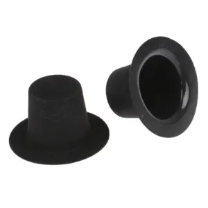 10Pcs Mini Black Hats for Dollhouse Decor 10 S5931dec0d067408abc3aa33ad4e31874E