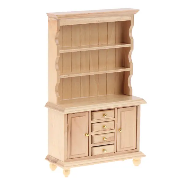 1:12 Scale Wooden Miniature Cabinet for Dollhouse - Image 28