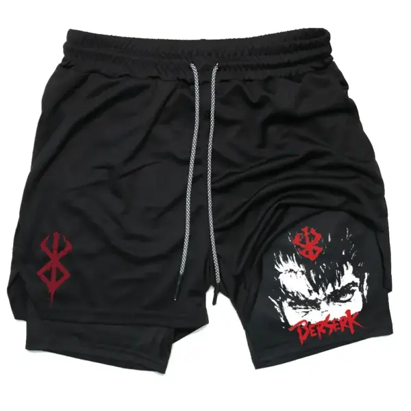 Men's Quick-Dry 2 In 1 Gym Shorts - Image 6