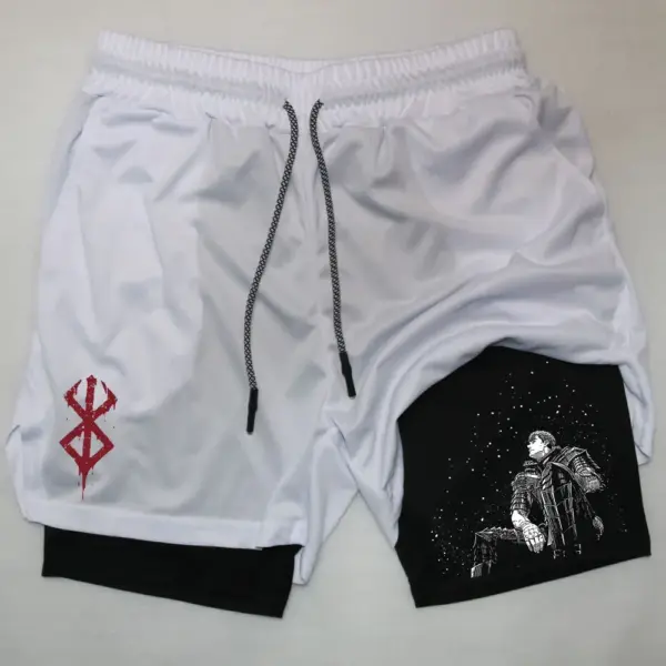 Men's Quick-Dry 2 In 1 Gym Shorts - Image 15