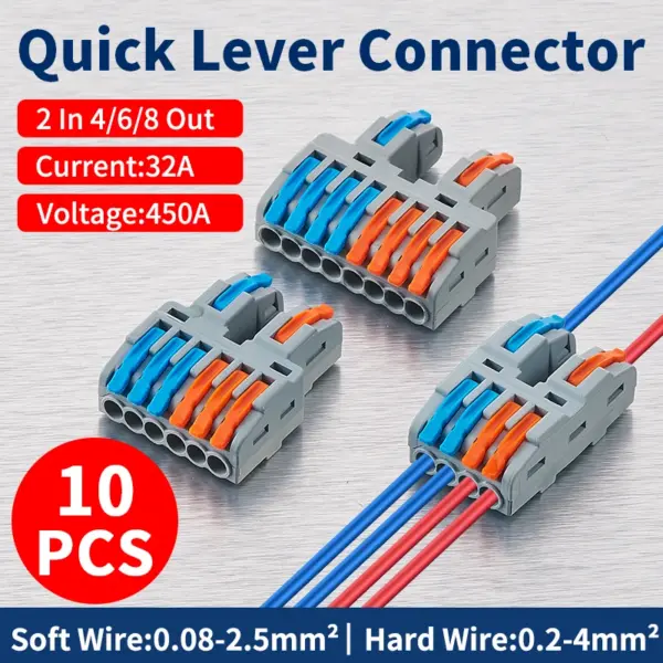 10Pcs Universal Wire Connectors CMK422 32A