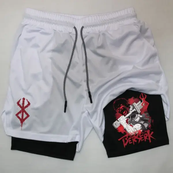 Men's Quick-Dry 2 In 1 Gym Shorts - Image 9