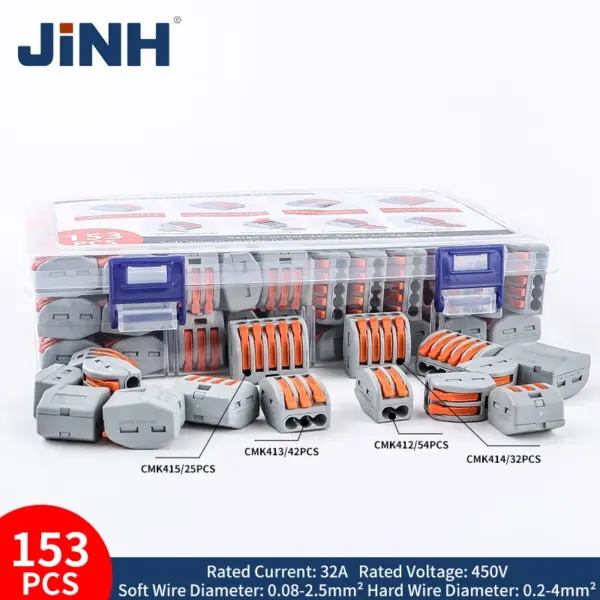 153Pcs Electrical Terminal Block Connector Kit - Image 3