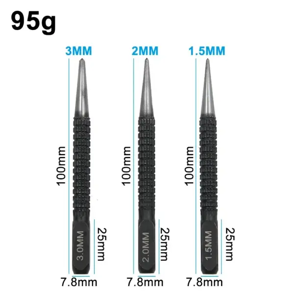 3PC Precision Center Punch Set for Crafting - Image 2