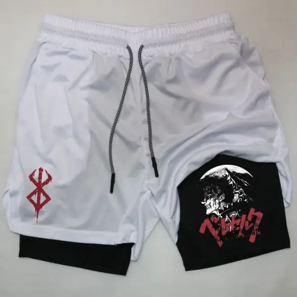 Men's Quick-Dry 2 In 1 Gym Shorts - Image 11