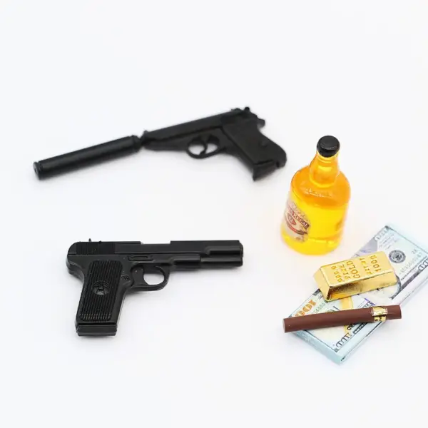 Miniature Metal Pistol Gun Model Accessories - Image 2