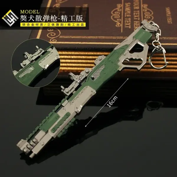16cm All-Metal Gun Keychain Model Pendant - Image 9