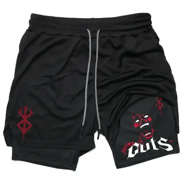 Men's Quick-Dry 2 In 1 Gym Shorts - Image 19