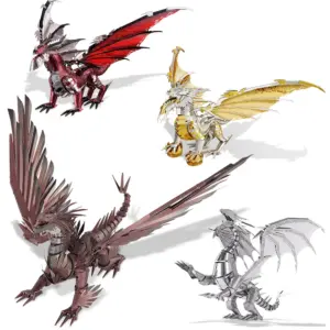 3D Metal Dragon Puzzle DIY Model Kits