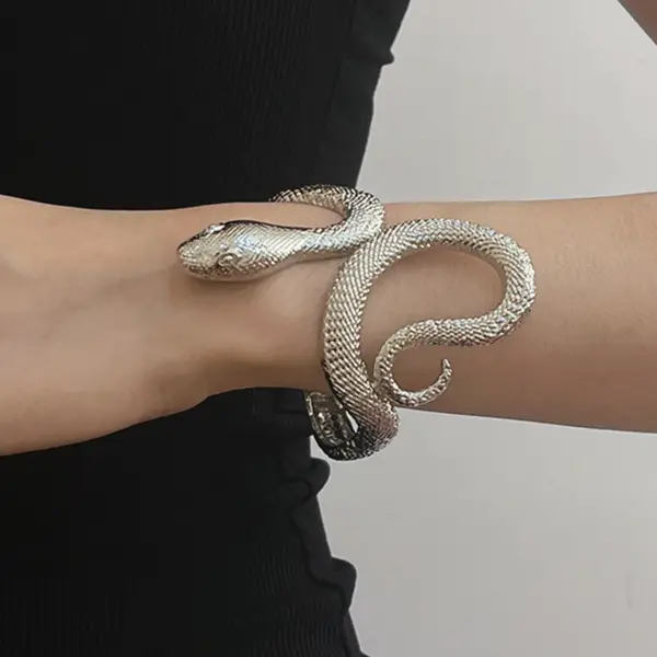Gothic Snake-Shaped Cuff Bracelet for Everyone - Image 2