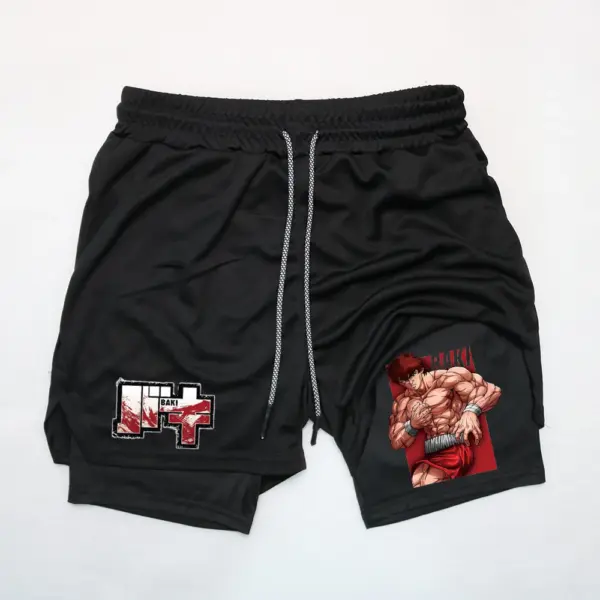 Anime Baki Hanma Fitness Shorts for Men - Image 13