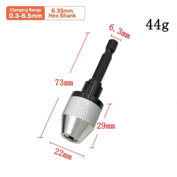 Quick Change Hex Drill Chuck 0.3-6.5mm - Image 7