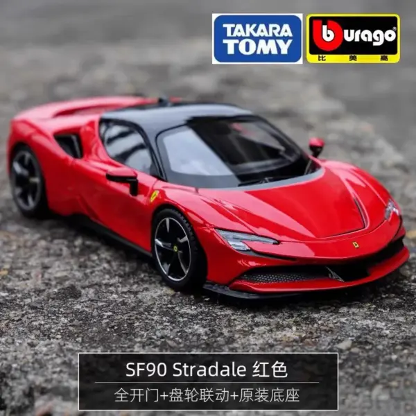 Takara Tomy Enzo SF90 GTS4 Die-cast Model Car - Image 11