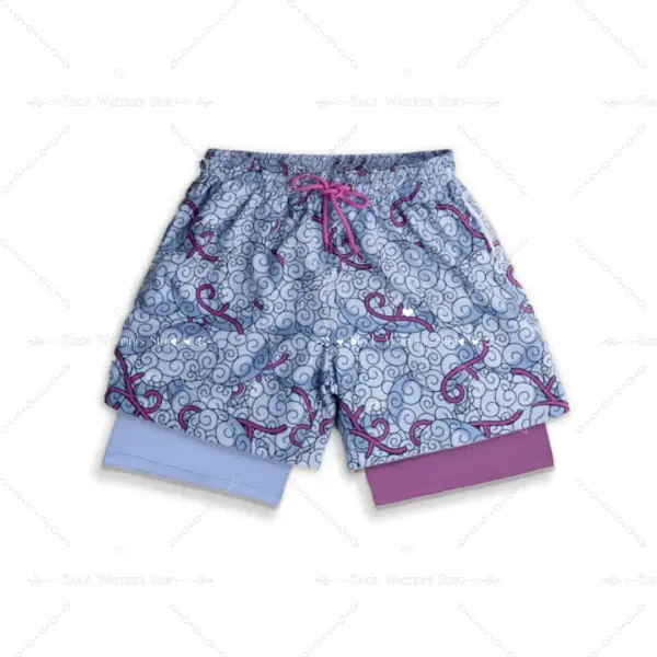 Anime 2-in-1 Sports Shorts for Men - Image 12