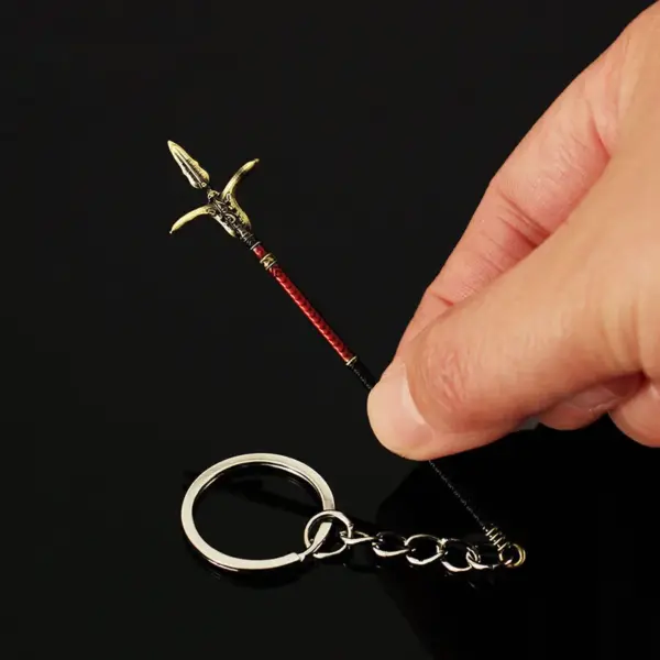 Mini Metal Zhizi Sword Keychain 9cm Model - Image 5
