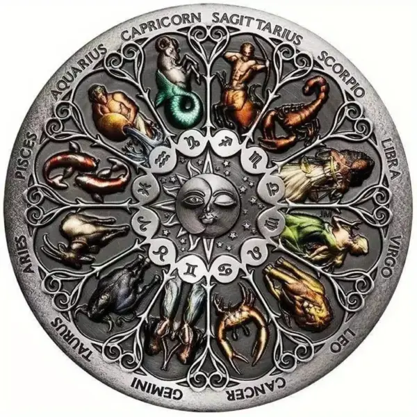 Zodiac Sign Commemorative Coin Collection - Image 5