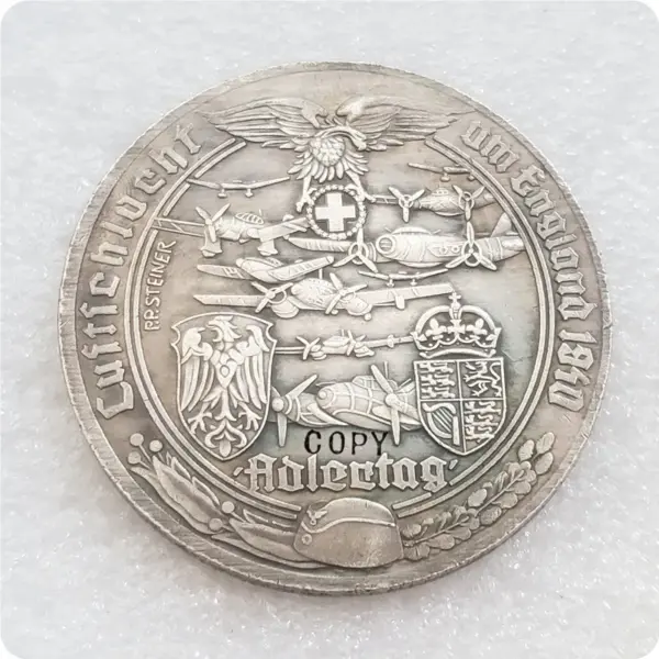 WWII Commemorative Replica Medal 50MM - Image 11