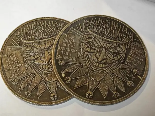 Joker Coin Commemorative Medal Vintage Design - Image 2