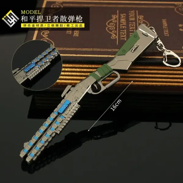 16cm All-Metal Gun Keychain Model Pendant - Image 10