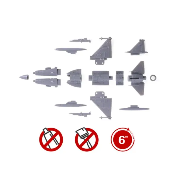 1:144 Fighter Assembly Model Plastic Kit - Image 5