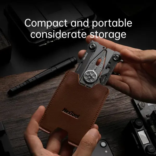 14-in-1 Multi-Tool with Leather Case - Image 5