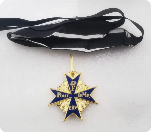 German Prussia Blue Bravery Medal Replica - Image 3