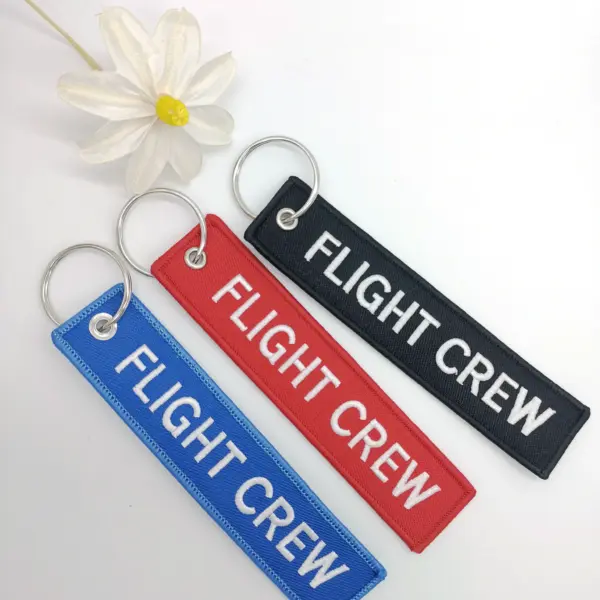3PC Flight Crew Embroidered Keychains Set - Image 2