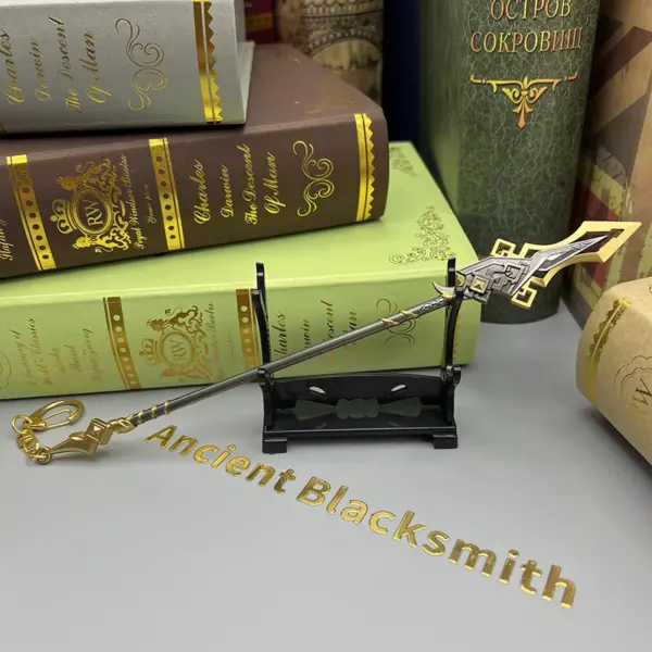 22cm Metal Vortex Vanquisher Model Zhongli - Image 5