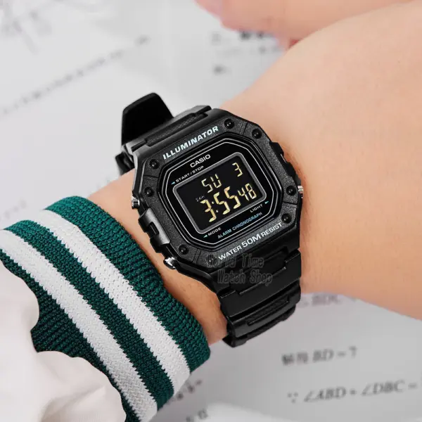 Casio W-218H-1B Digital Sport Watch for Men - Image 4