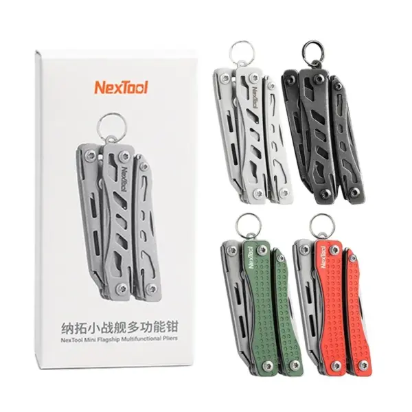 NexTool 10-in-1 Mini Multitool Pliers Red/Green - Image 6