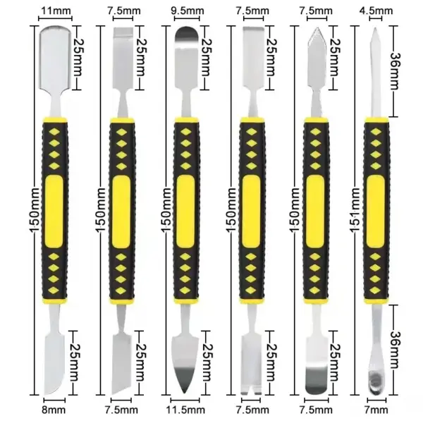 6-in-1 Double-Headed Pry Bar Set - Image 2