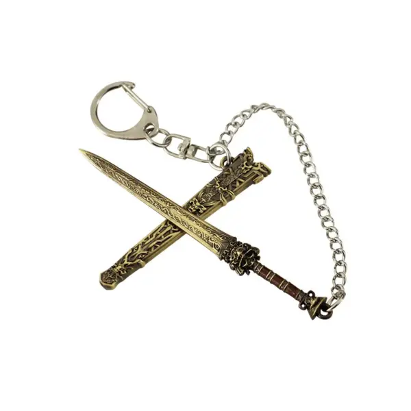 9cm Ancient Chinese Han Sword Keychain Decor - Image 6