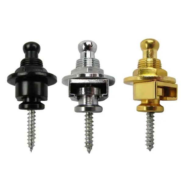 Guitar Strap Lock Set - 2 Pcs Metal Pins