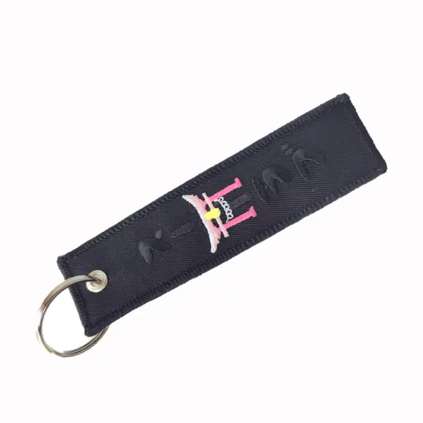 Double-Sided Fox Keychain with Metal Ring - Image 2