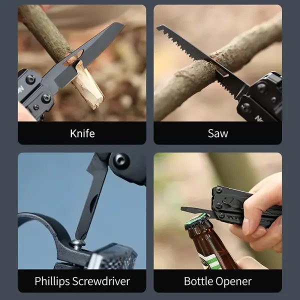 NexTool 11-in-1 Black Multi-Tool Kit - Image 4