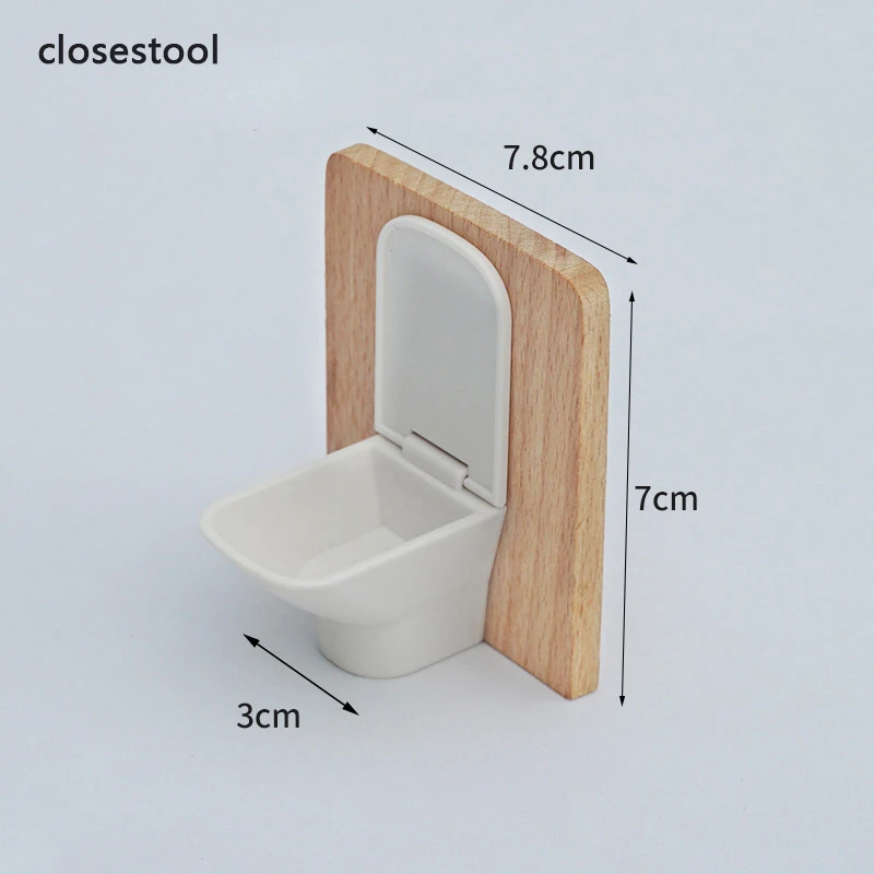 Dollhouse Bathroom Set Washbasin Tub Toilet 10 Dollhouse Bathroom Set Washbasin Tub Toilet - Image 10