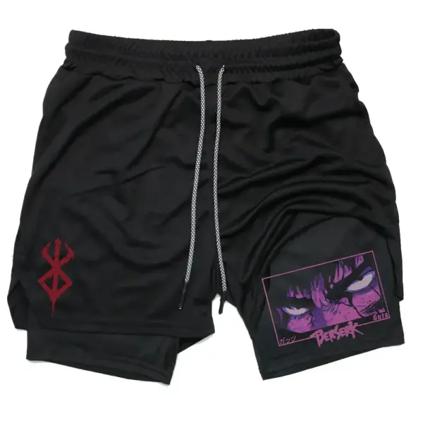 Men's Quick-Dry 2 In 1 Gym Shorts - Image 3