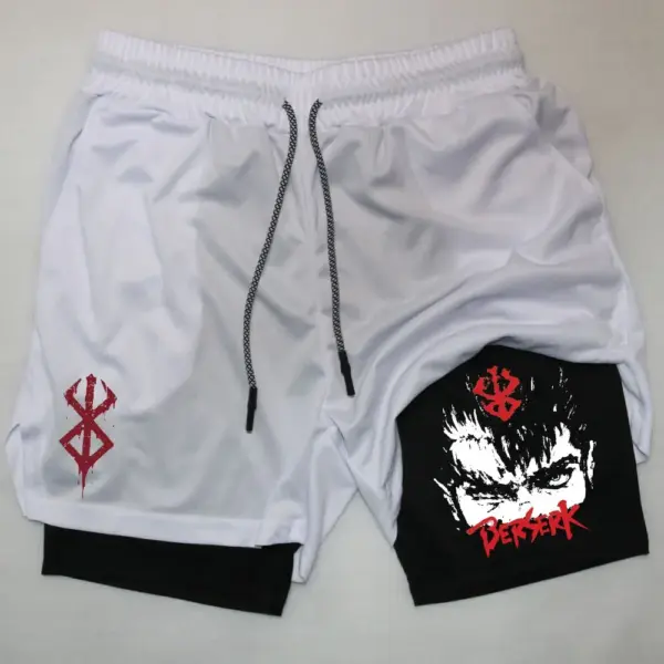Men's Quick-Dry 2 In 1 Gym Shorts - Image 20