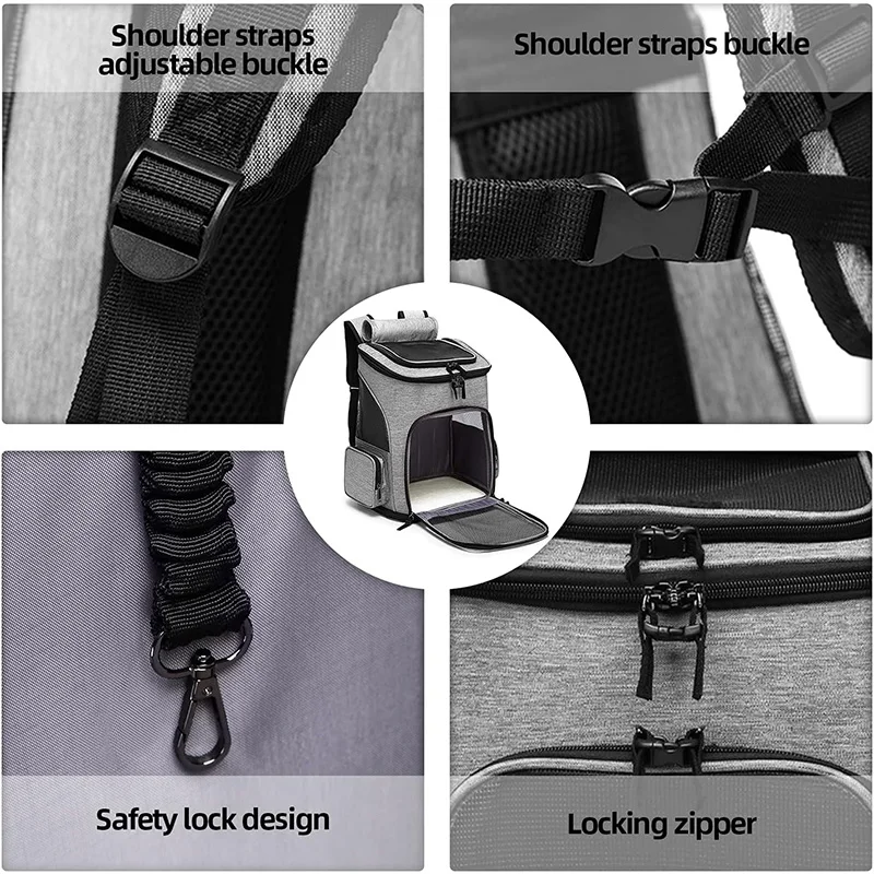 Expandable Cat Carrier Backpack for Travel 6 Expandable Cat Carrier Backpack for Travel - Image 6