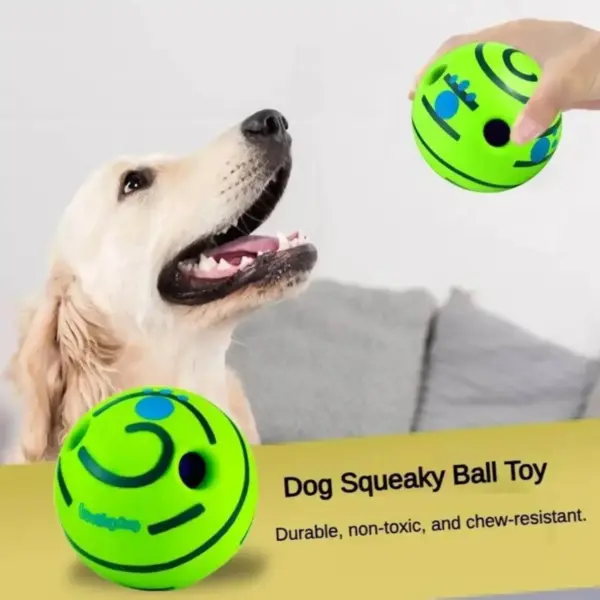 Interactive Glow Ball Dog Toy with Sound